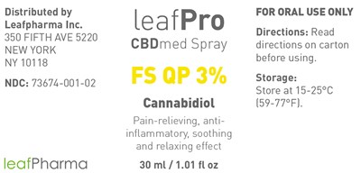 Leafpro Cbdmed Oil Fs Qp 3_30ml_bottle Label (Leafpro Etikett 47x97 Us)